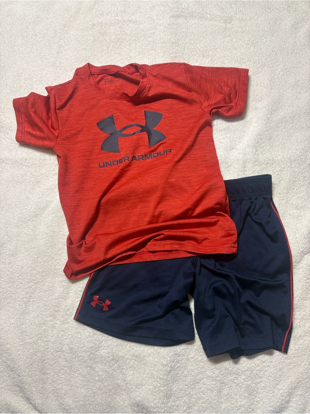 Under Armour Boys Big Logo Tech T-Shirt & Shorts Set